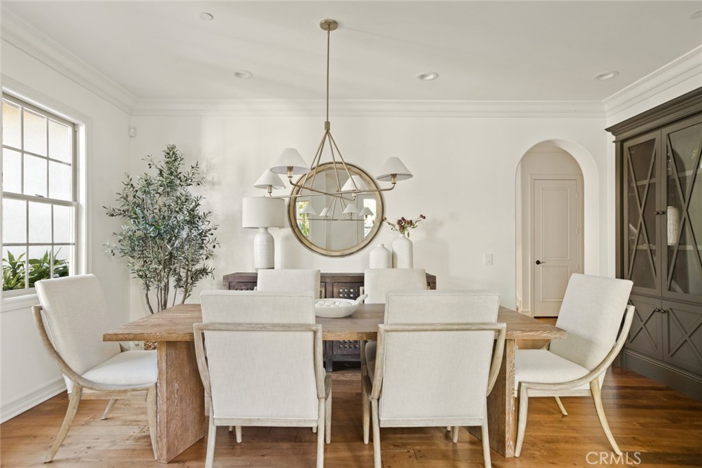 3 Kent Court Ladera Ranch, CA 92694 - Photo 17 of 68 The formal dining room ofters a built-in display cabinet and access to the courtyard with outdoor fireplace.