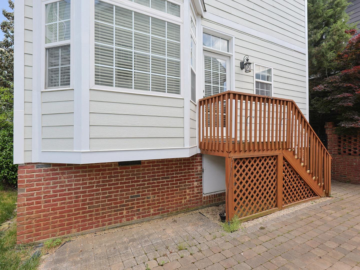 1155 Harp Street Raleigh, NC 27604 - Photo 32 of 33 a view of a brick house with a window