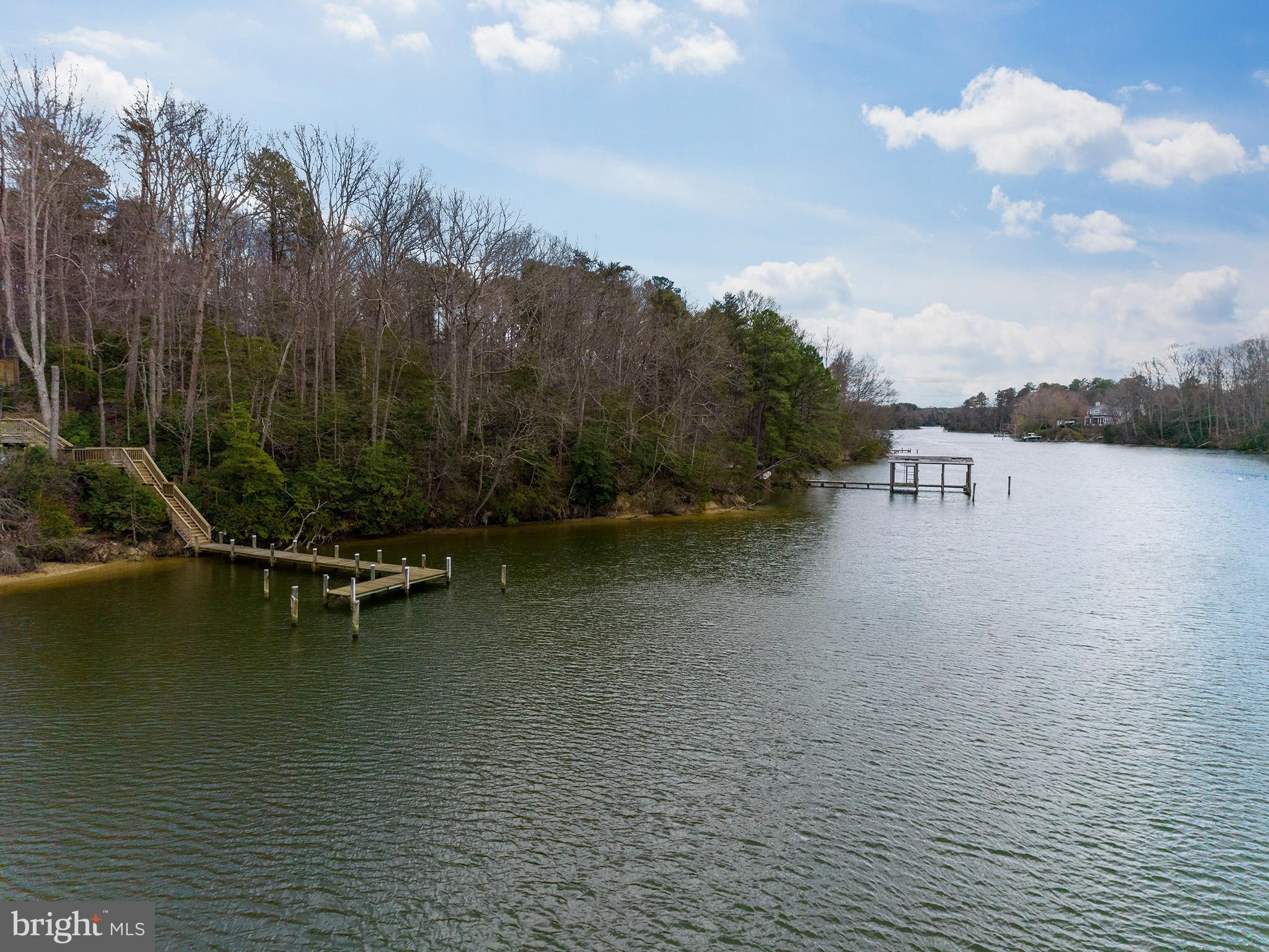 819 Big Road Lusby, MD 20657 - Photo 54 of 55 Side view of the private pier with multiple slips