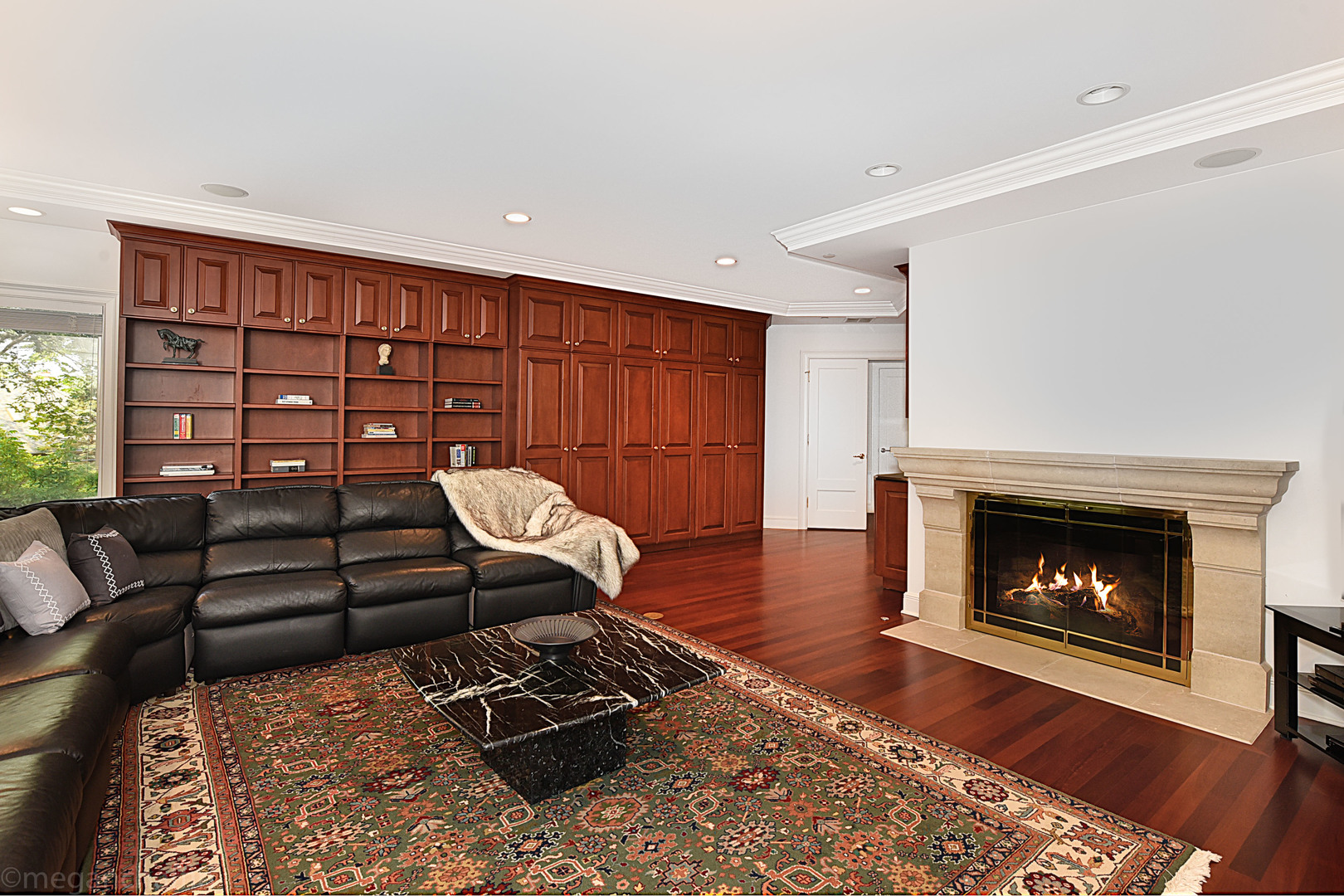 650 Arbor Drive Lake Bluff, IL 60044 - Photo 29 of 49 a living room with furniture and a fireplace