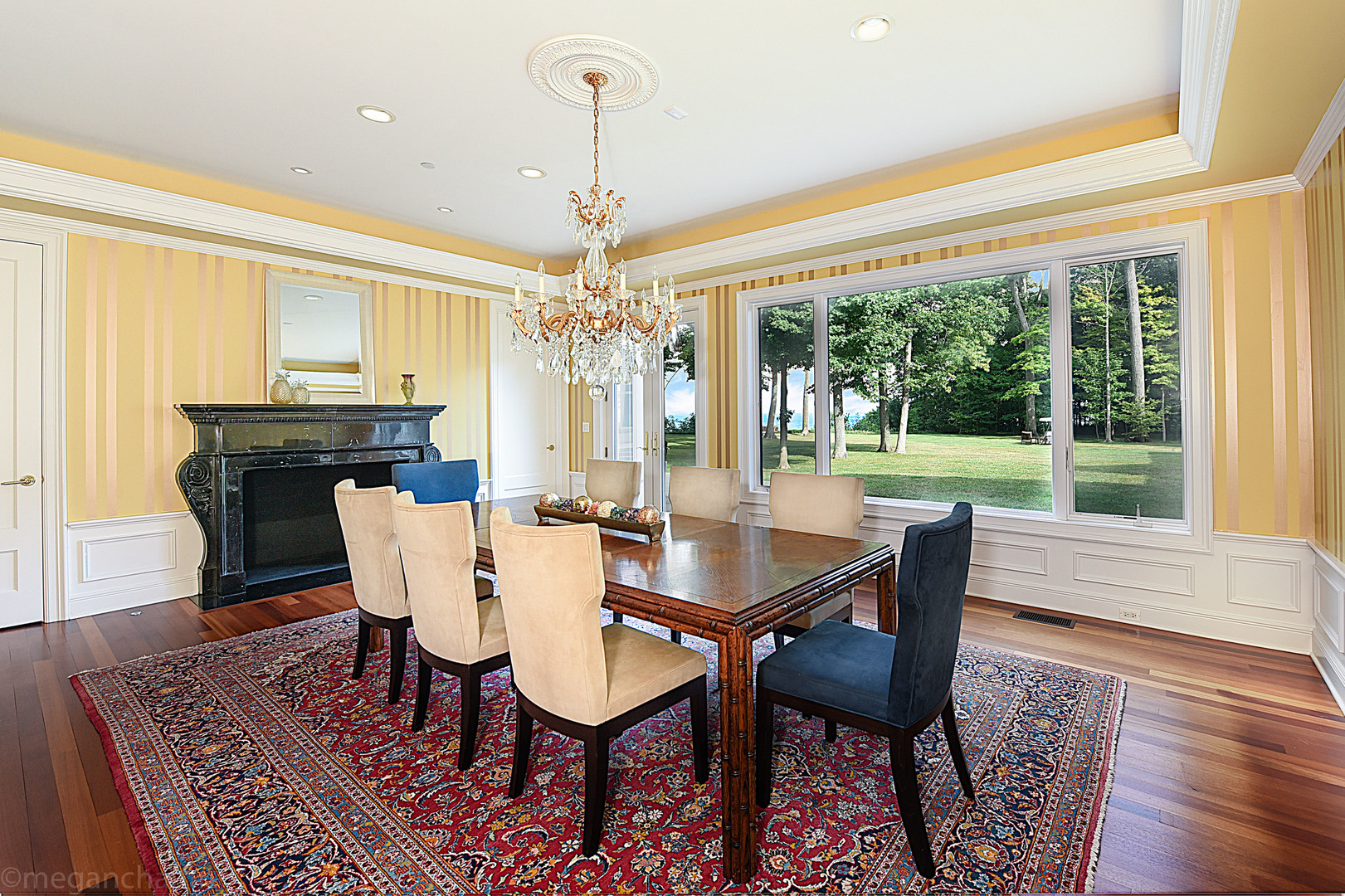 650 Arbor Drive Lake Bluff, IL 60044 - Photo 46 of 49 a view of a dining room with furniture window and wooden floor