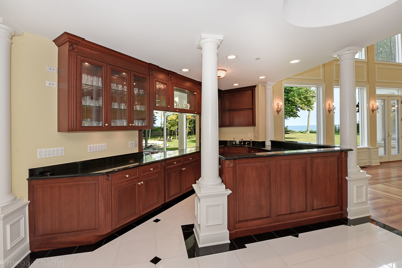 650 Arbor Drive Lake Bluff, IL 60044 - Photo 47 of 49 a kitchen with granite countertop sink cabinets and stainless steel appliances