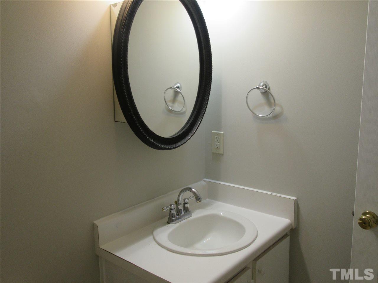 5113 Silverdene Street Raleigh, NC 27616 - Photo 17 of 25 a bathroom with a sink and a mirror