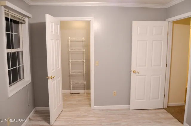 a view of hallway with stairs
