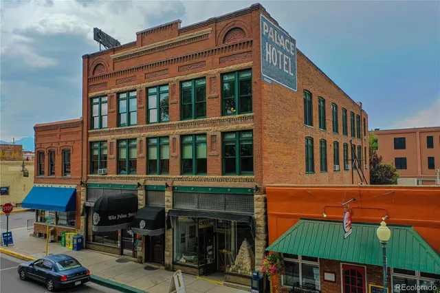 a view of a city with tall buildings