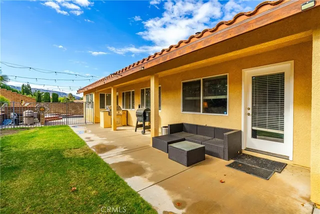a view of a house with a patio