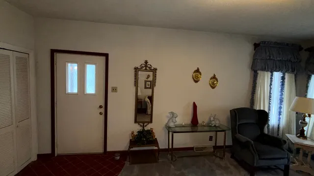 a view of a entryway door of the house