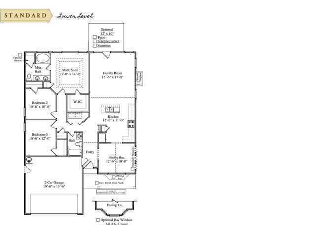 602 Pendleton Drive Moncks Corner, SC 29461 - Photo 10 of 11 Hamlin Floor Plan 2