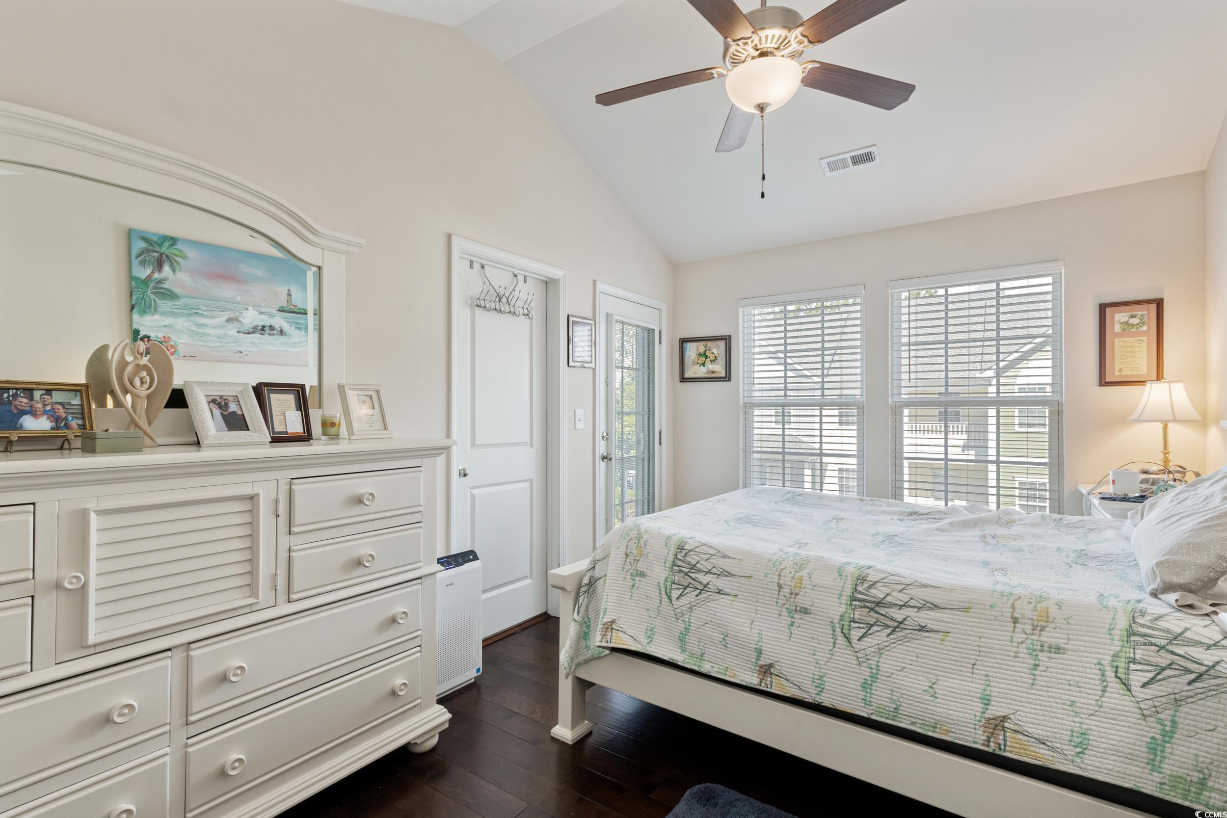 1745 Low Country Place, Unit D Columbia, SC 29209 - Photo 27 of 38 Bedroom featuring vaulted ceiling and a ceiling fan