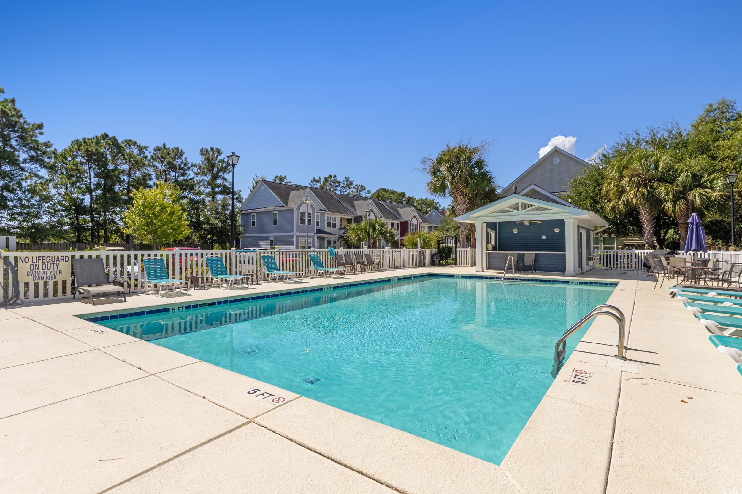 1745 Low Country Place, Unit D Columbia, SC 29209 - Photo 37 of 38 Hallway featuring attic access and dark wood-style flooring