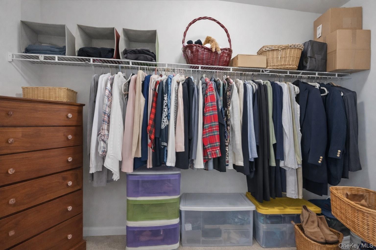 100 New Roc City Plaza, Unit 104 New Rochelle, NY 10801 - Photo 13 of 36 a view of walk in closet with clothes and shoes