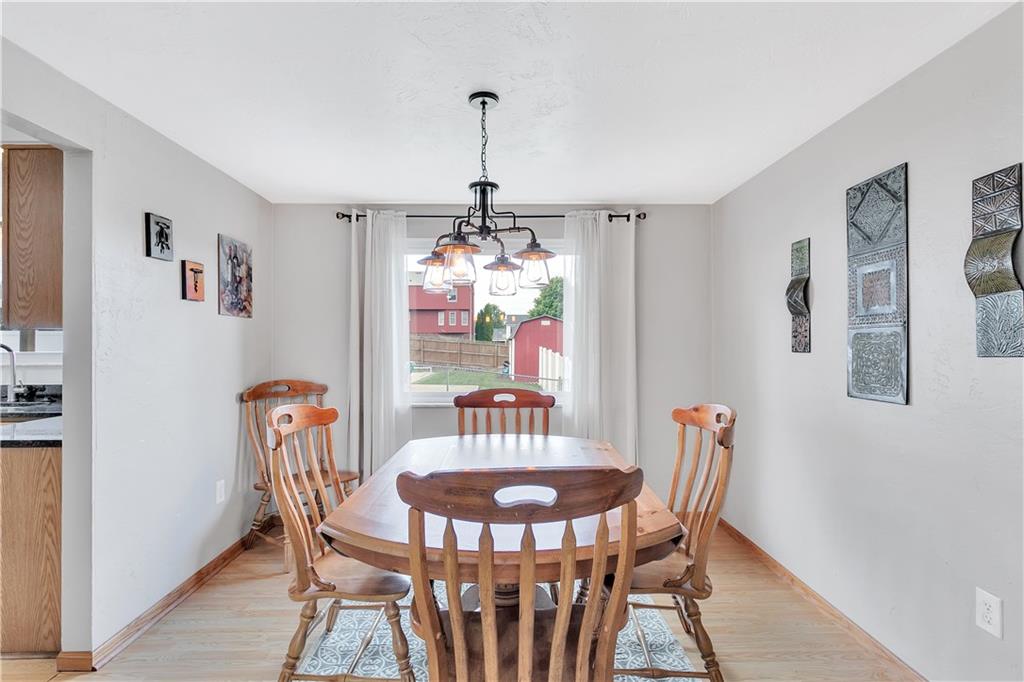 55 Dover Road Irwin, PA 15642 - Photo 7 of 25 Dining room with newer lighting fixture