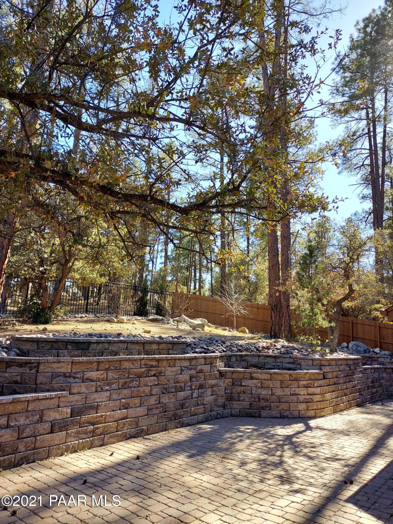 1725 Valley Ranch Circle Prescott, AZ 86303 - Photo 12 of 33 Back Yard and Retaining Wall