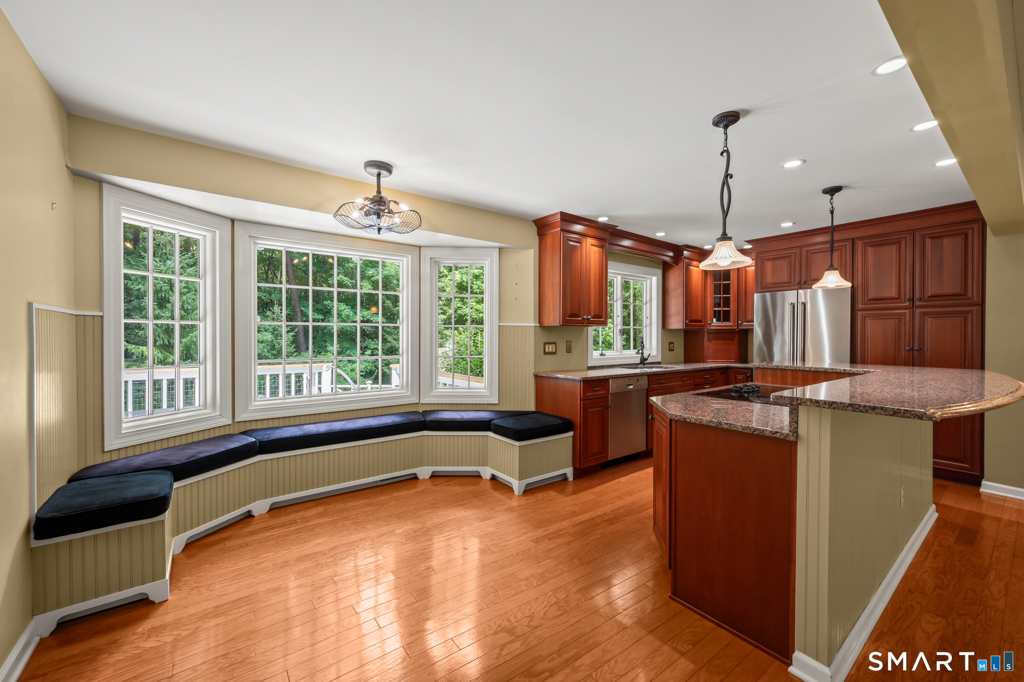 16 Cedar Grove Road Southbury, CT 06488 - Photo 13 of 38 Very Spacious eat-in kitchen with bench seating