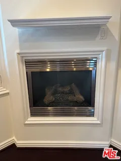 a close view of fireplace
