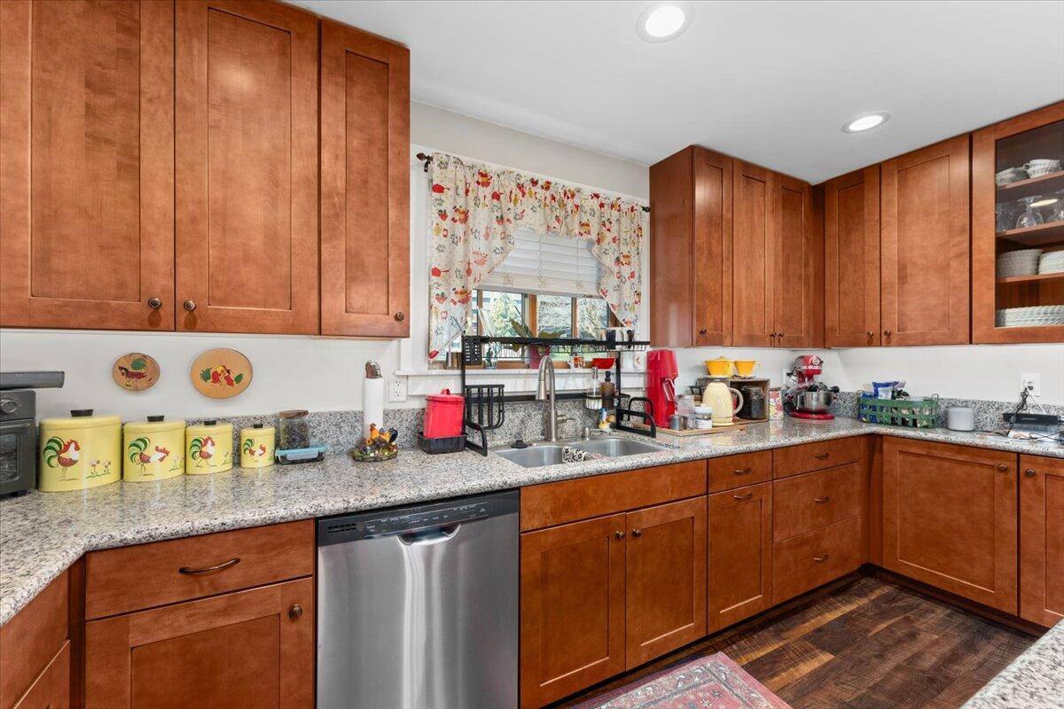 24894 Long Street Fall River Mills, CA 96028 - Photo 14 of 43 a kitchen with sink cabinets and window