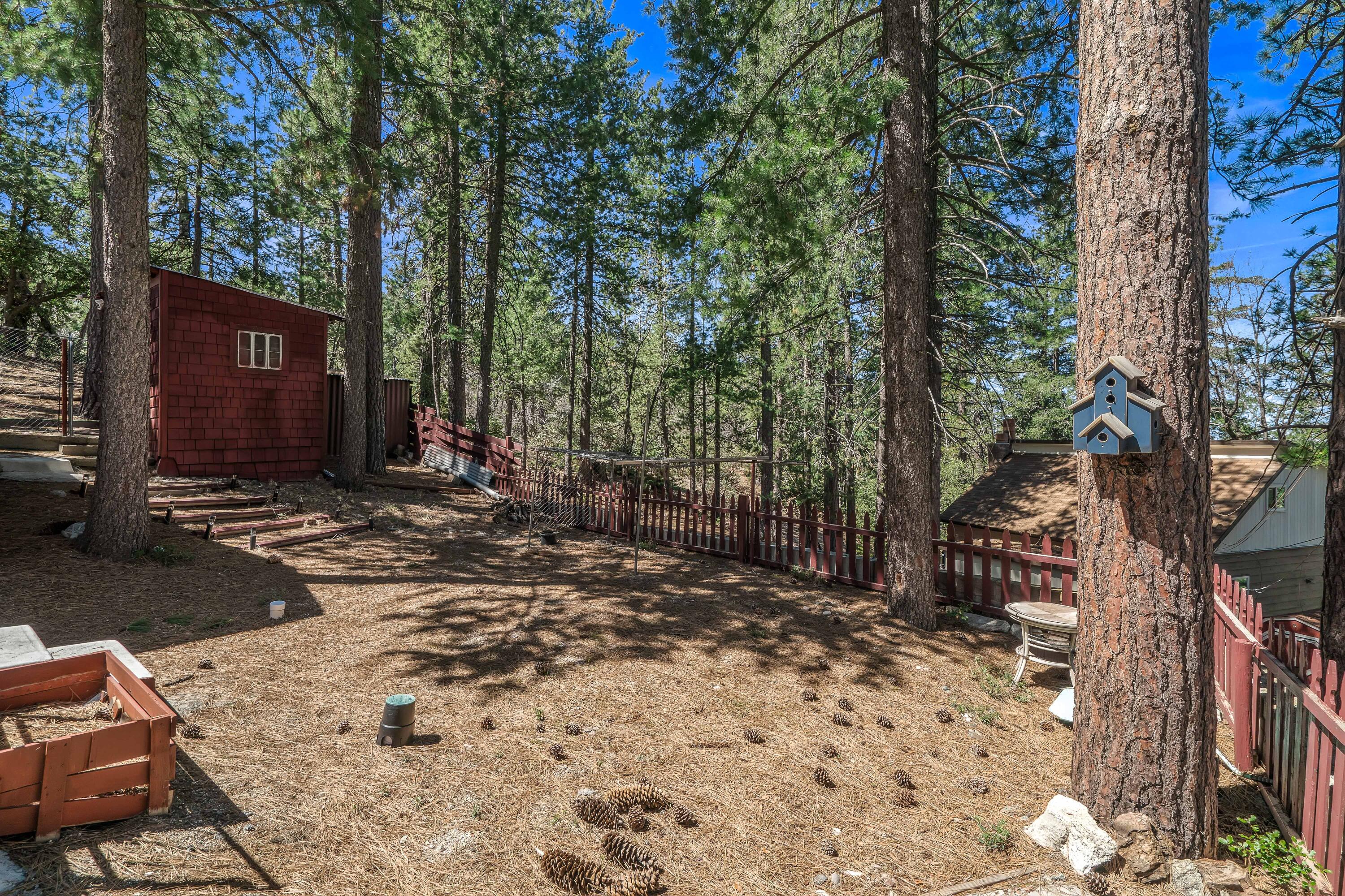 23061 Banning Idyllwild Road Idyllwild, CA 92549 - Photo 35 of 46 a view of a backyard of a house