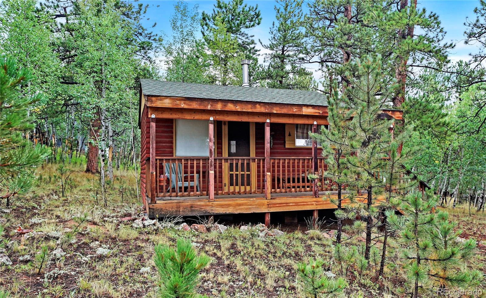109 Wolf Road Bailey, CO 80421 - Photo 1 of 12 front view of a house with a yard