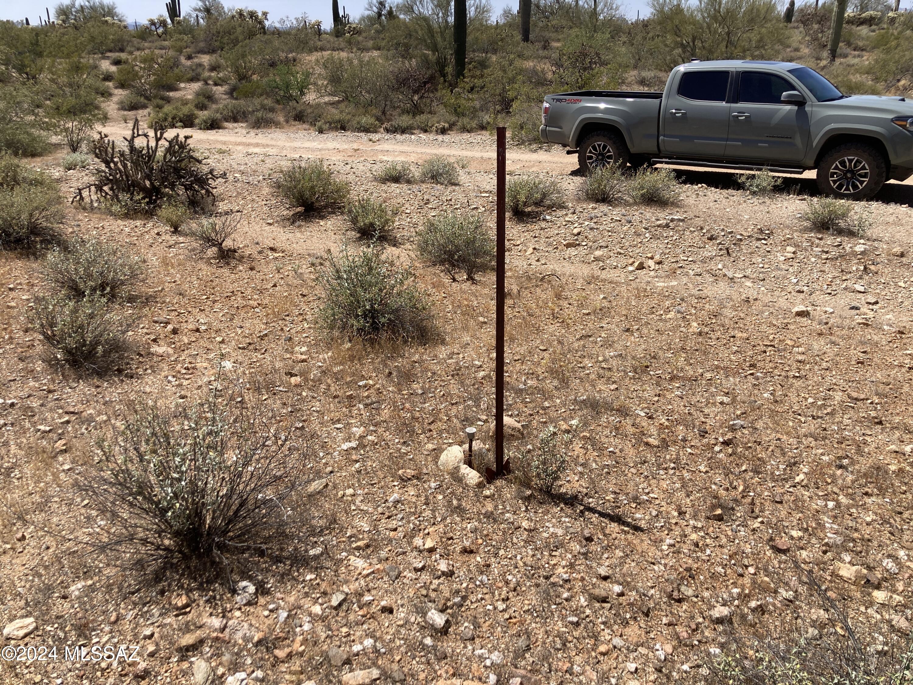 0 East Gasline Road Marana, AZ 85658 - Photo 4 of 13 Boundary Stake SE Corner