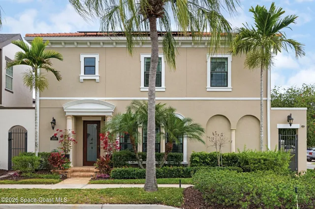 a front view of a house