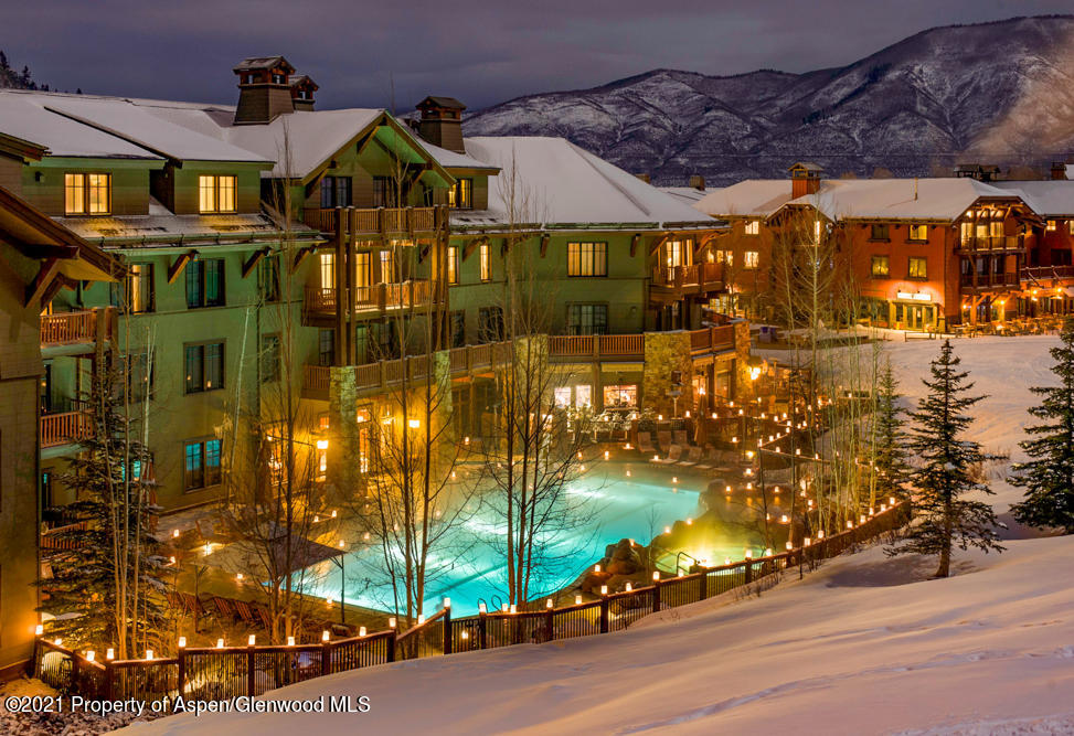 39 Boomerang Road, Unit 8409 WINTER INTEREST 1 Aspen, CO 81611 - Photo 1 of 10 Ritz-night exterior _13032310