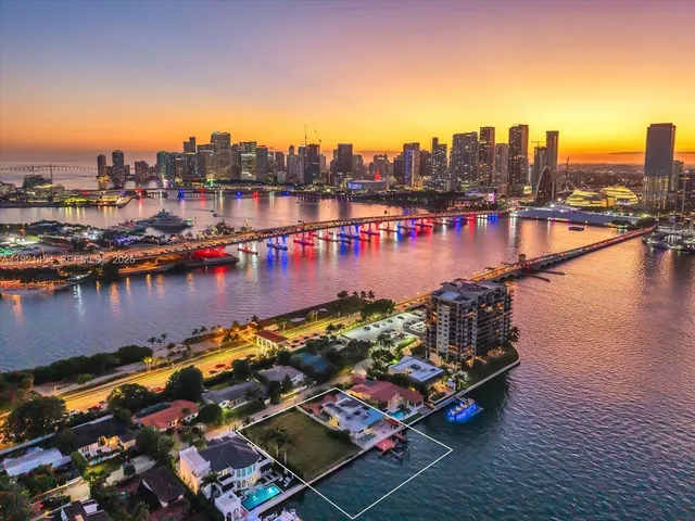 a view of a city with an ocean