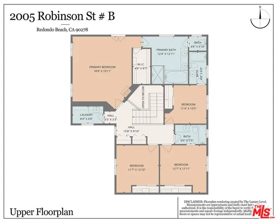 $1,665,000 | 2005 Robinson Street, Unit B, Redondo Beach, CA 90278