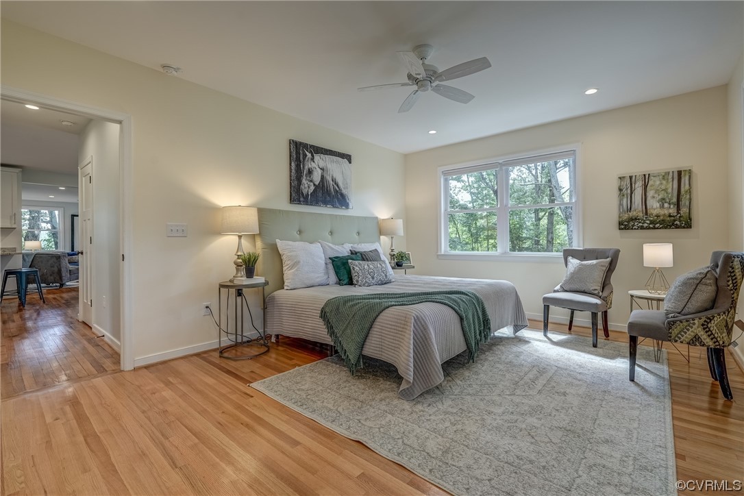 1289 Shallow Well Road Manakin-Sabot, VA 23103 - Photo 19 of 50 a bedroom with a bed and wooden floor