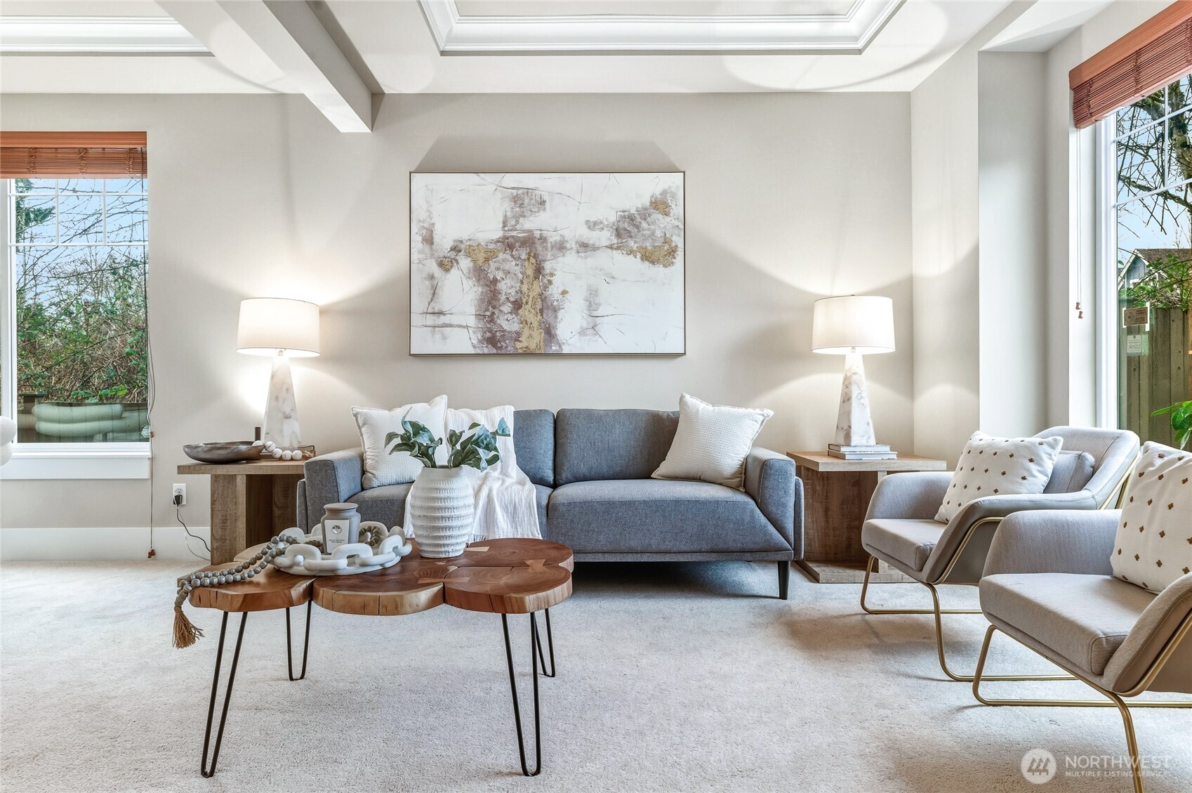 5205 Northeast 10th Street Renton, WA 98059 - Photo 3 of 28 a living room with furniture and a large window