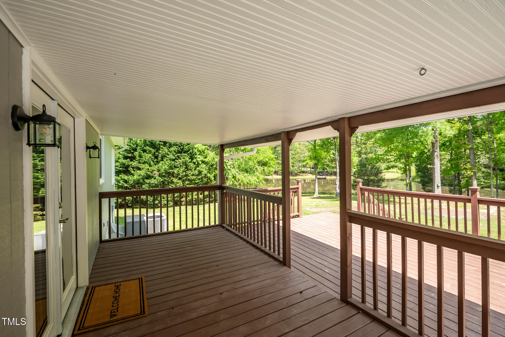 35 Fire Tower Drive Rougemont, NC 27572 - Photo 46 of 72 a view of a porch with wooden floor