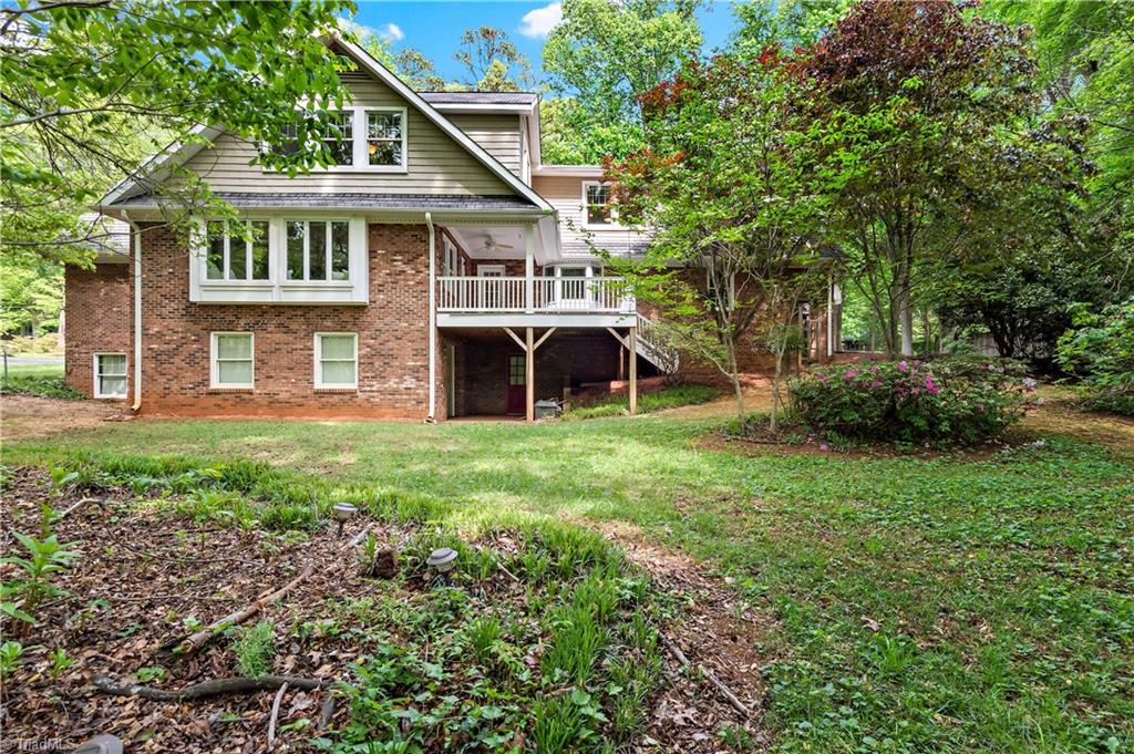 1830 Barnstable Road Lewisville, NC 27023 - Photo 4 of 44 Back of the house as viewed on the approach from the lake