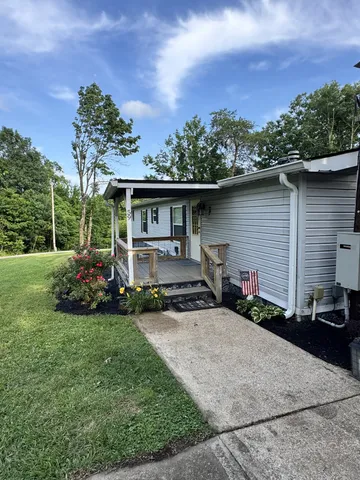 front view of house with a yard