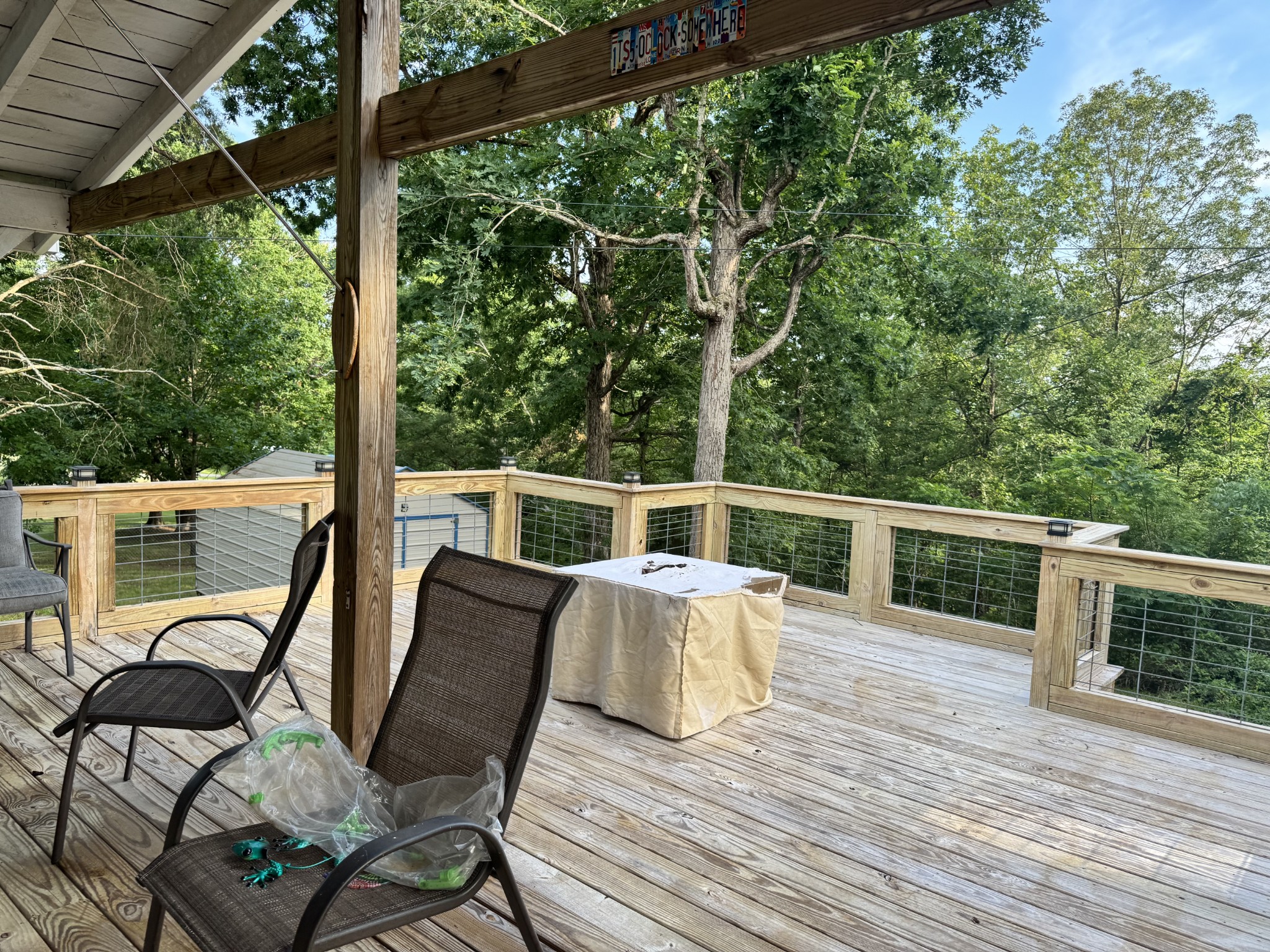 59 Riverview Lane Waverly, TN 37185 - Photo 5 of 28 a view of a chairs and table on the wooden deck