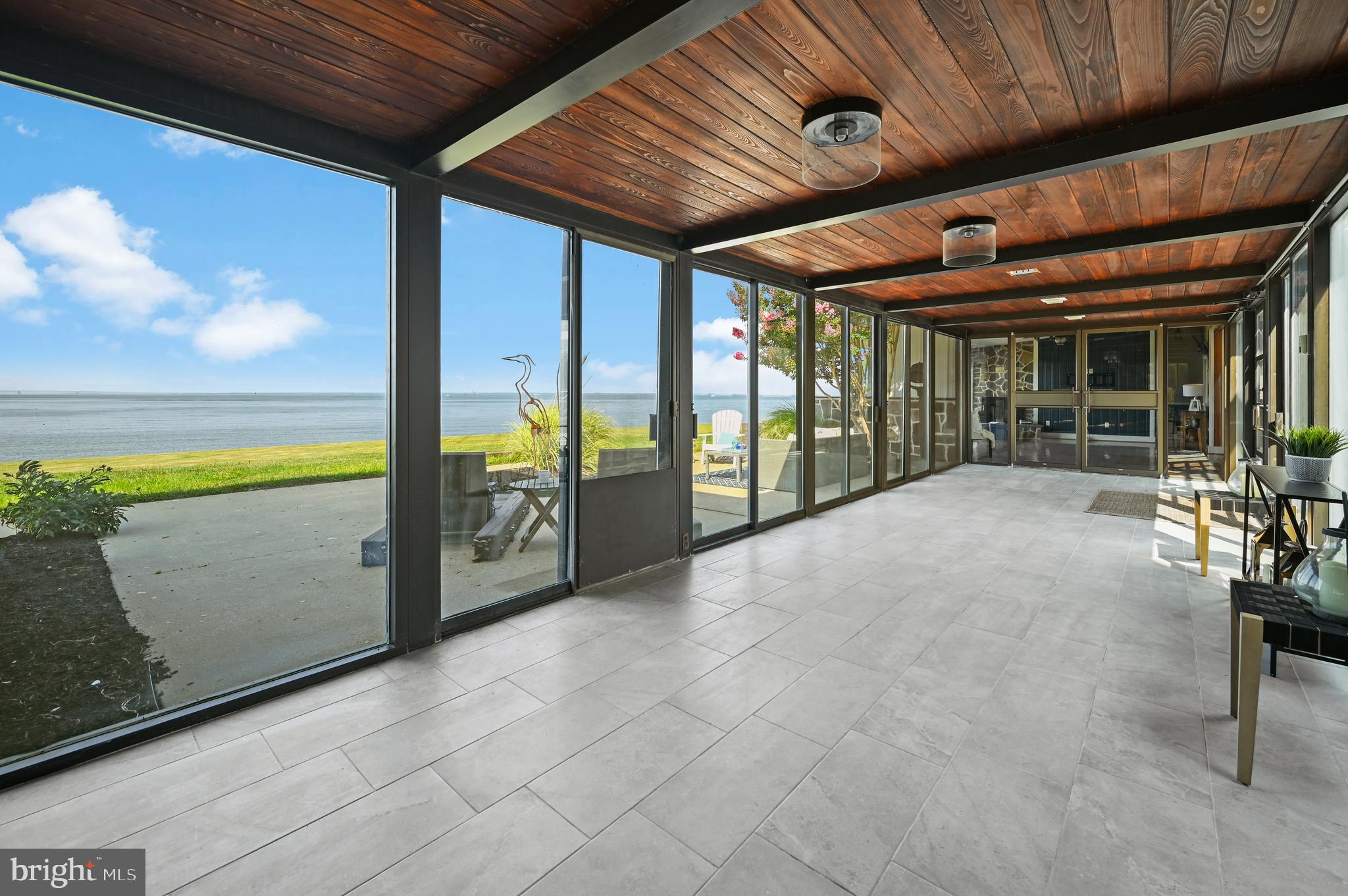 4728 Huntingfield Road Rock Hall, MD 21661 - Photo 7 of 89 Spacious Foyer with Expansive Chesapeake Bay Views