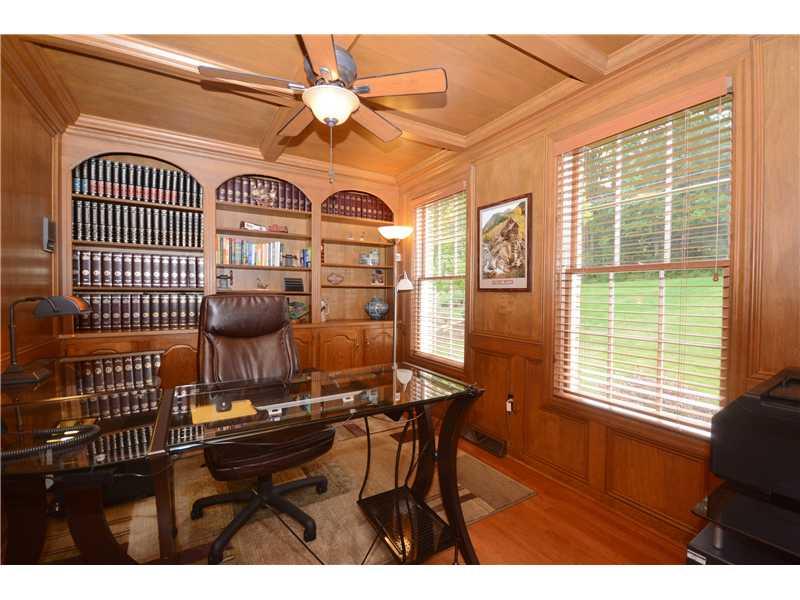 132 Froebe Road Venetia, PA 15367 - Photo 12 of 25 Exterior Front. Look at all of the craftsmanship that went into the detail of this den. What man or woman would not love (working?) in this room. Ample space for a desk and a lot of bookshelves for obviously books or display items. Wonderful windows!!