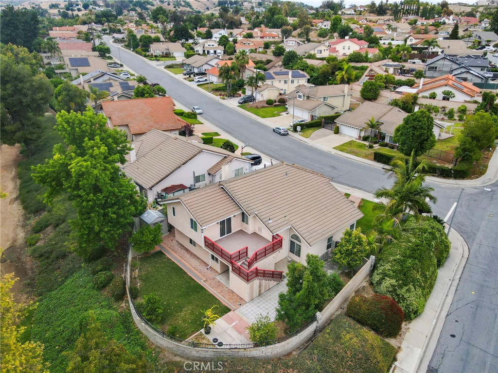 605 Bronco Way Walnut, CA 91789 - Photo 66 of 69 an aerial view of a house with a yard and lake view
