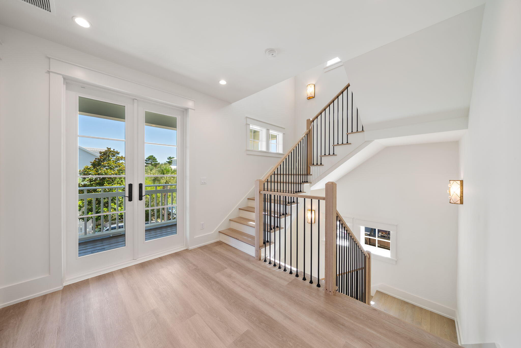 272 Beach Bike Way Inlet Beach Inlet Beach, FL 32461 - Photo 23 of 61 a view of entryway with stairs and wooden floor