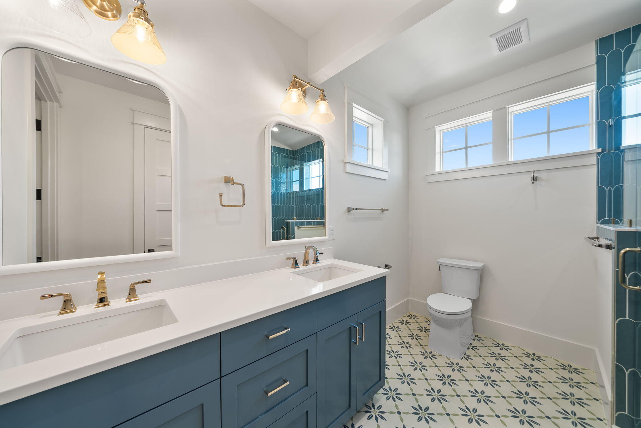 272 Beach Bike Way Inlet Beach Inlet Beach, FL 32461 - Photo 28 of 61 a bathroom with a sink a toilet a mirror and shower