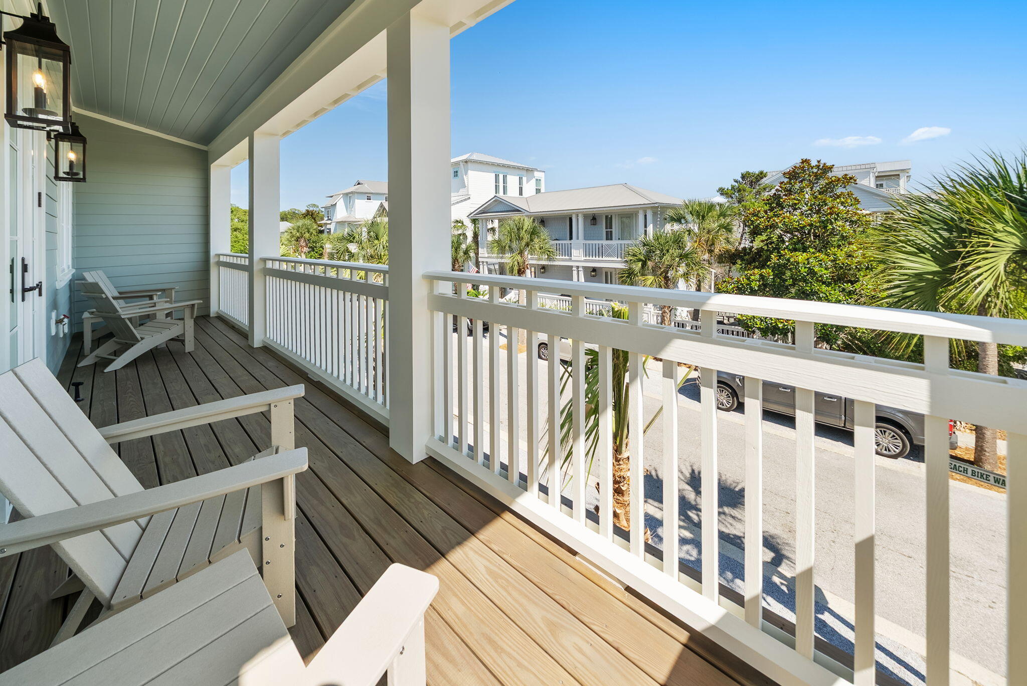 272 Beach Bike Way Inlet Beach Inlet Beach, FL 32461 - Photo 9 of 61 a view of balcony with wooden floor and fence
