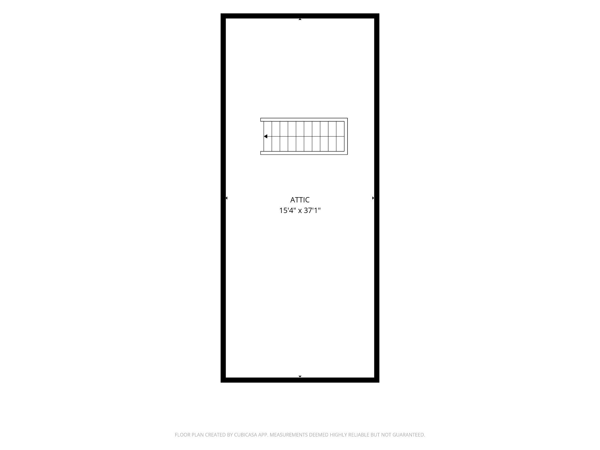1038 Fern Avenue Reading, PA 19607 - Photo 5 of 5 Attic Floorplan