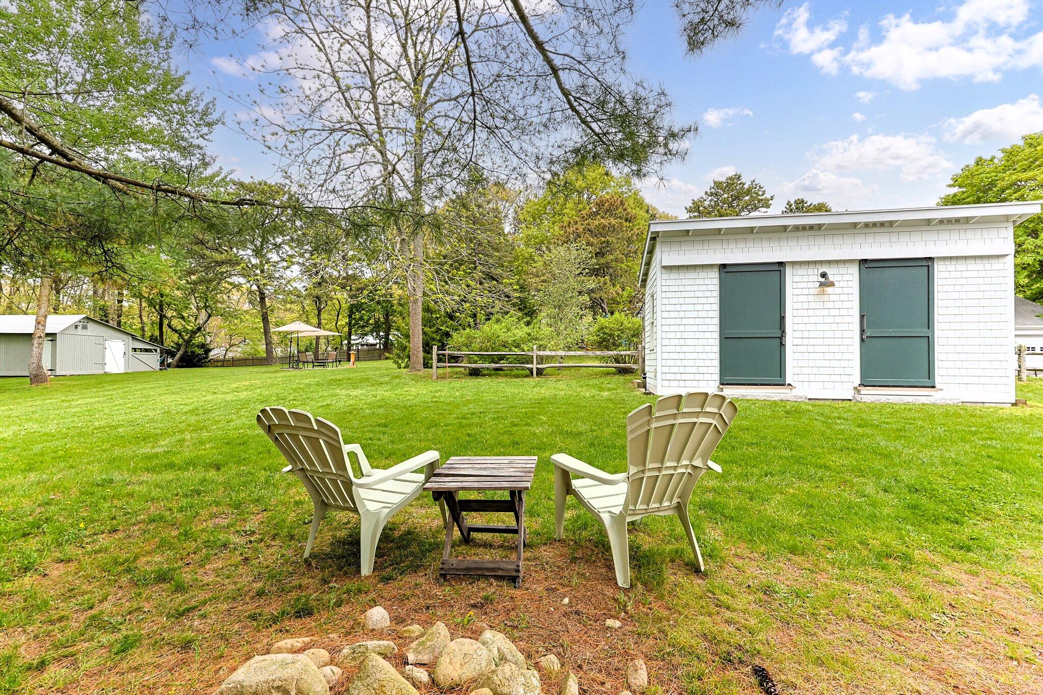 1110 Queen Anne Road Harwich, MA 02645 - Photo 33 of 43 Shed & yard north of house, yard to left