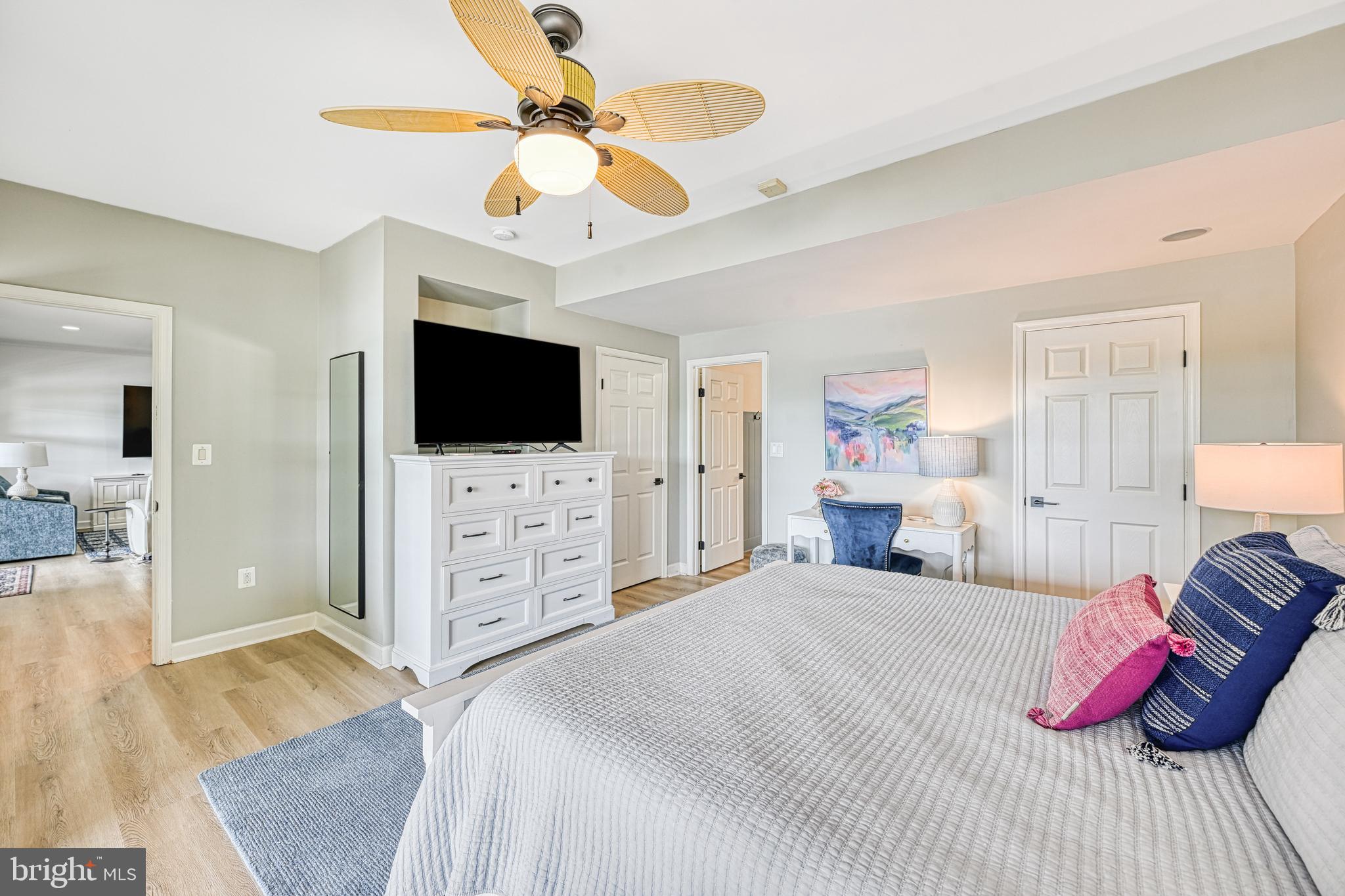 1069 Mitchell Point Road Mineral, VA 23117 - Photo 58 of 110 a bedroom with a bed and a flat screen tv