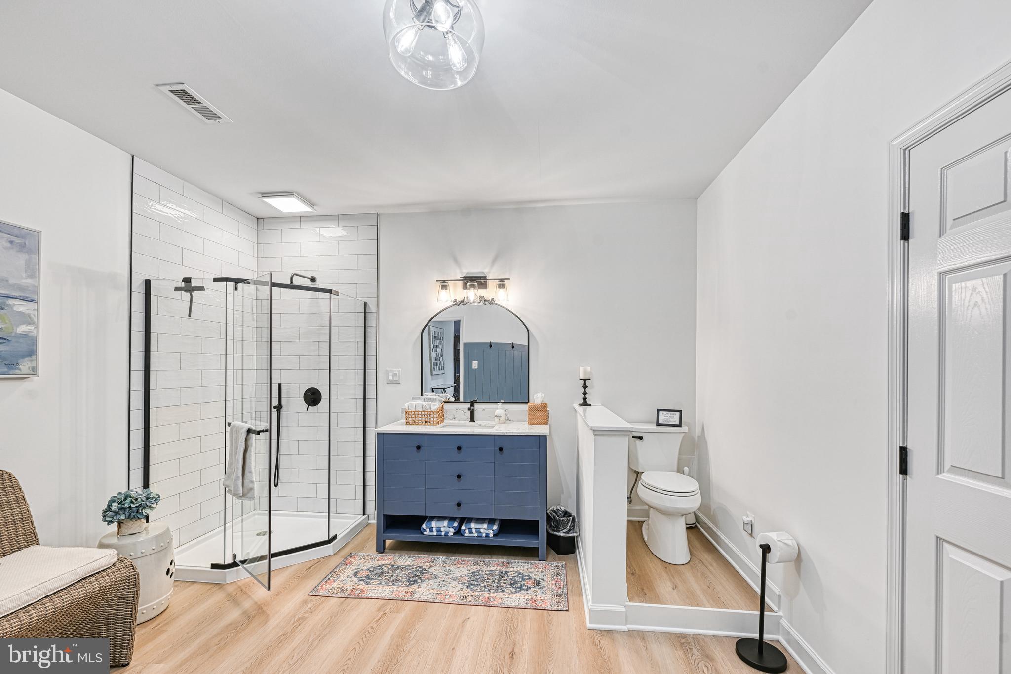 1069 Mitchell Point Road Mineral, VA 23117 - Photo 62 of 110 a spacious bathroom with a mirror a toilet and a shower