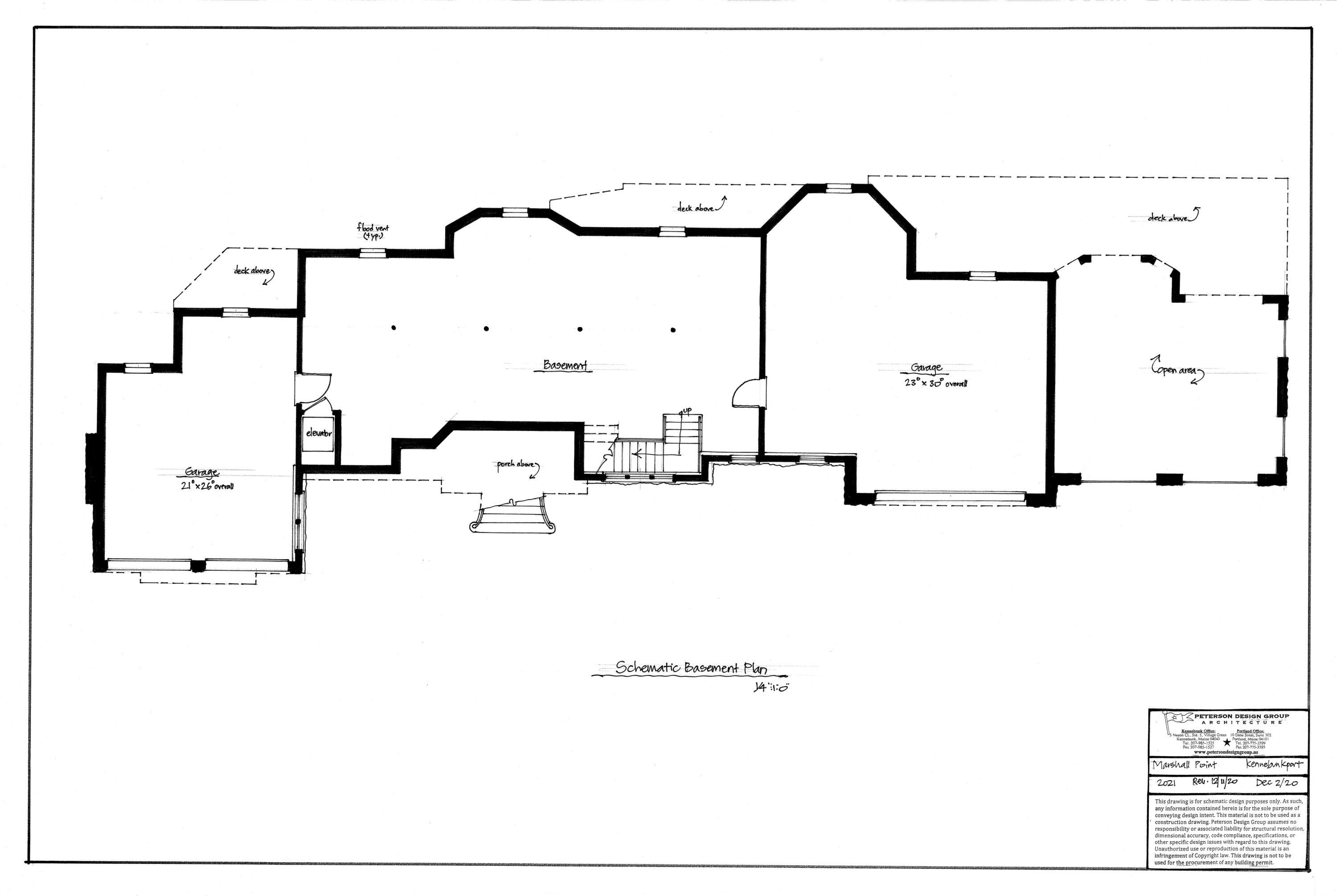 103 Marshall Point Road Kennebunkport, ME 04046 - Photo 20 of 36 Garage and Basement Plan