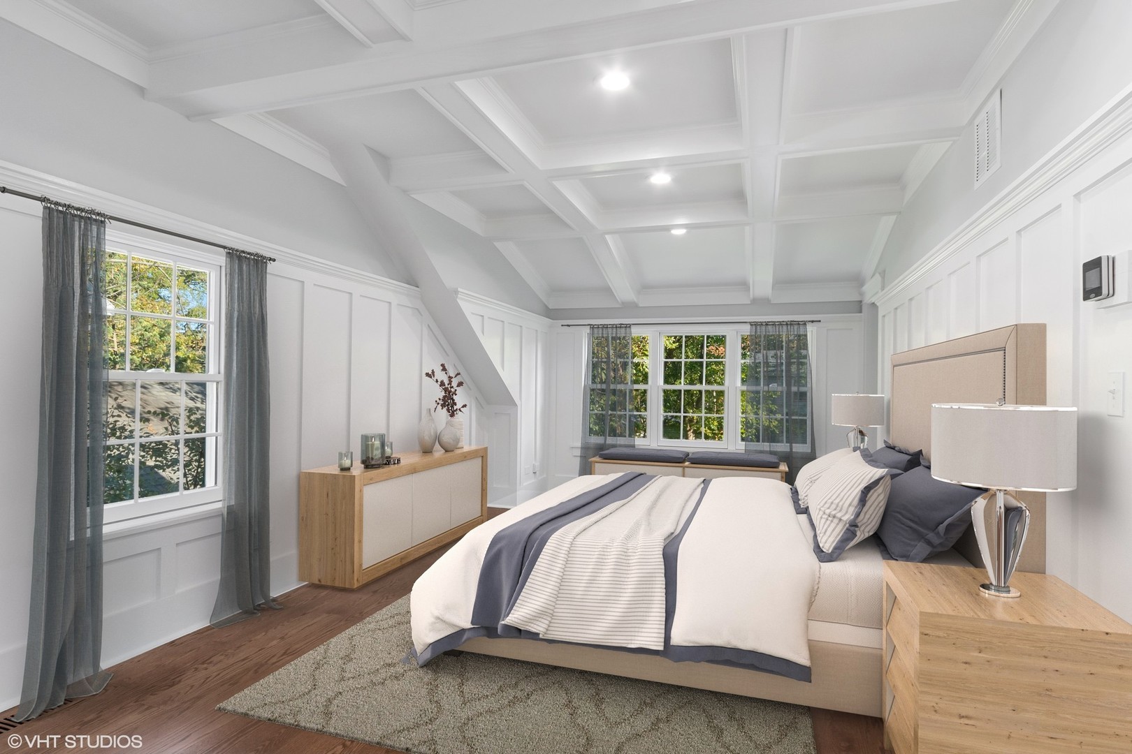 170 North Old Rand Road Lake Zurich, IL 60047 - Photo 16 of 34 a spacious bedroom with a large bed and a large window