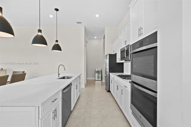 a view of dining room with furniture