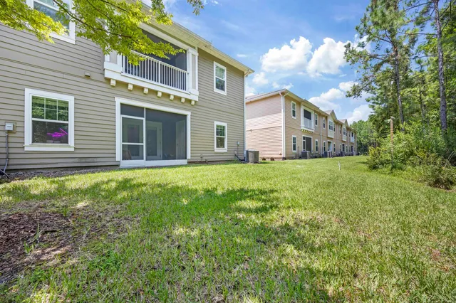 a house view with a garden space