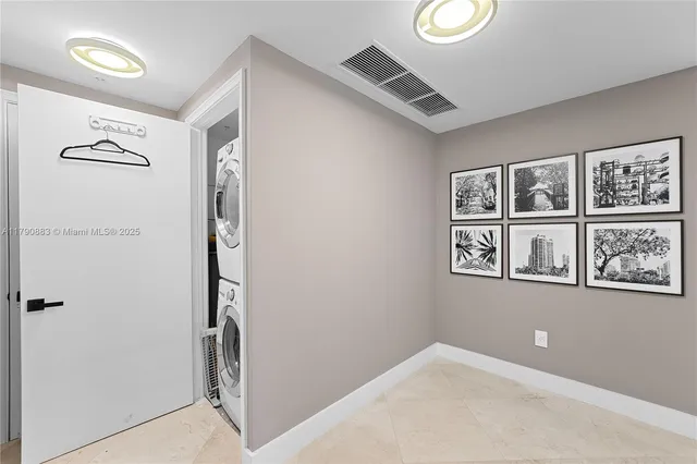 a view of a hallway with workspace