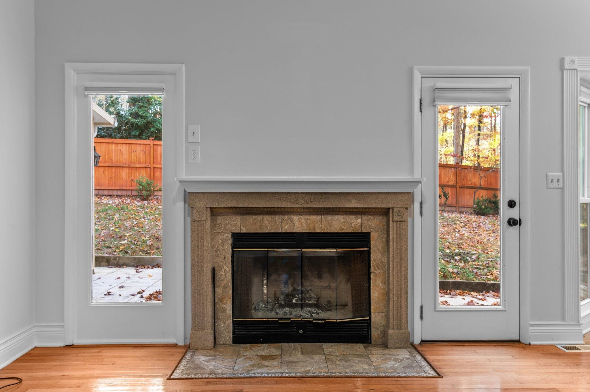 5808 Glenfiddich Way Raleigh, NC 27613 - Photo 39 of 64 a living room with a fireplace