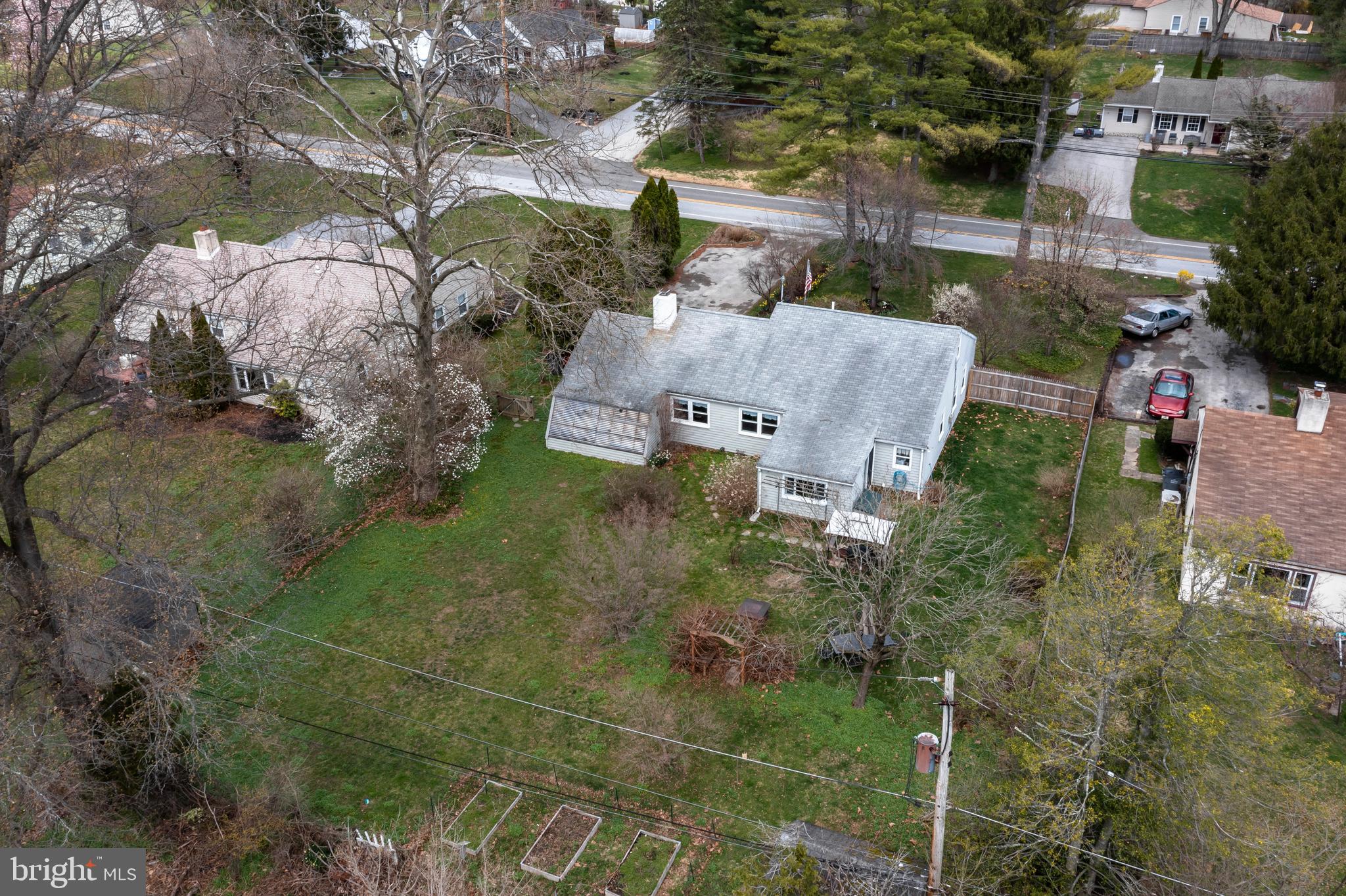 84 Conestoga Road Malvern, PA 19355 - Photo 14 of 41 Aerial view of backyard